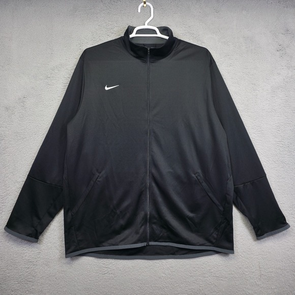 Nike Epic Jacket Mens 2XL Black Full Zip Training Dri Fit Athleisure Performance - Picture 1 of 12